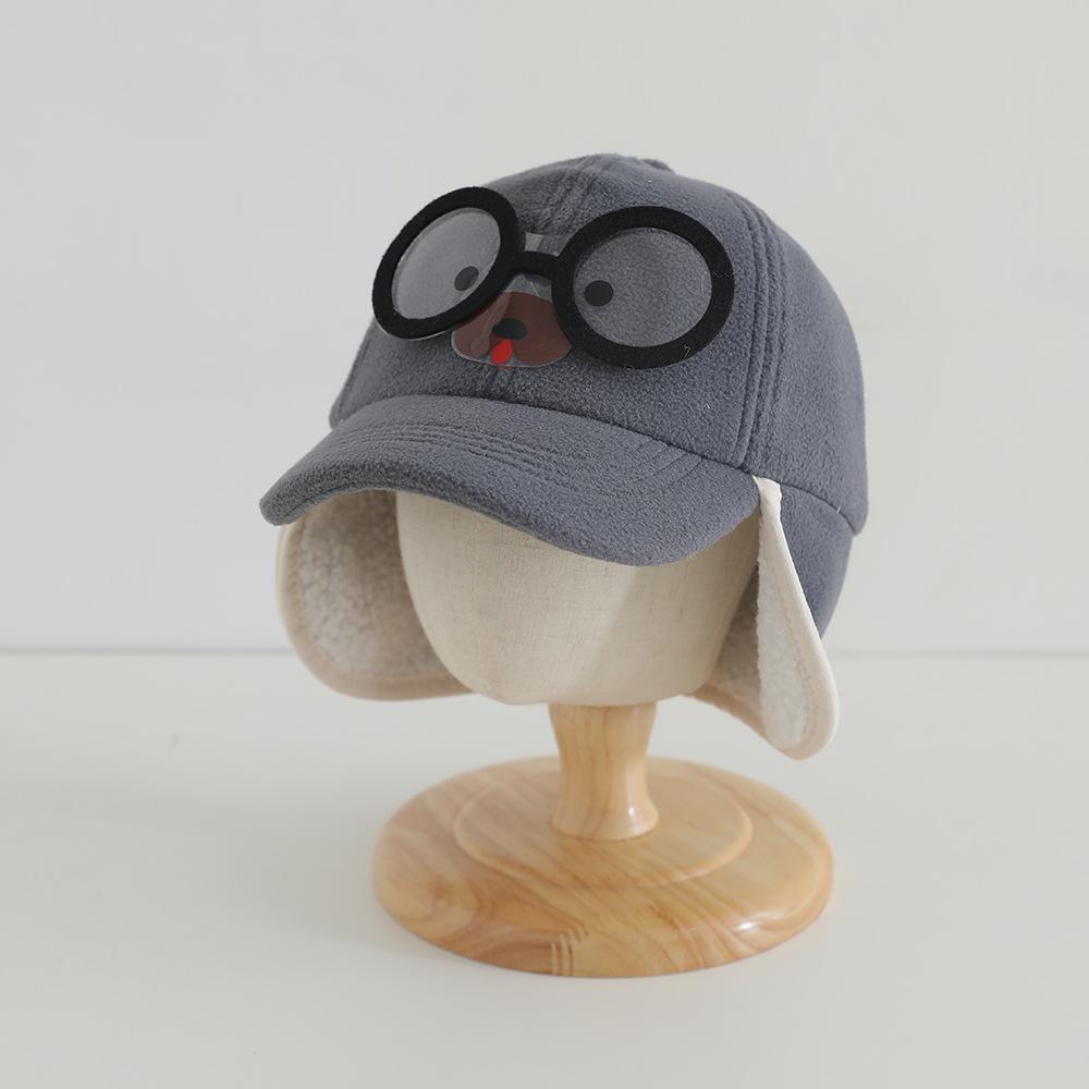 Kinder Herbst/Winter Lammwolle Baseballkappe mit Ohrenschutz