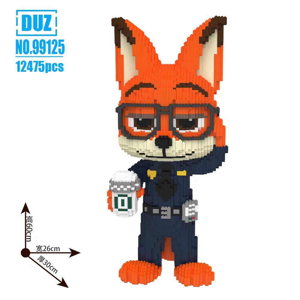 Disney Zootopia Building Blocks Nick Judy Model Benjamin Sloth Bricks Cartoon Movie Figure Toys For Kids Christmas Gift