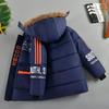 Boys Jacket Winter Thicken Warm Long Hooded Down Windbreaker Coat Kid Children's
