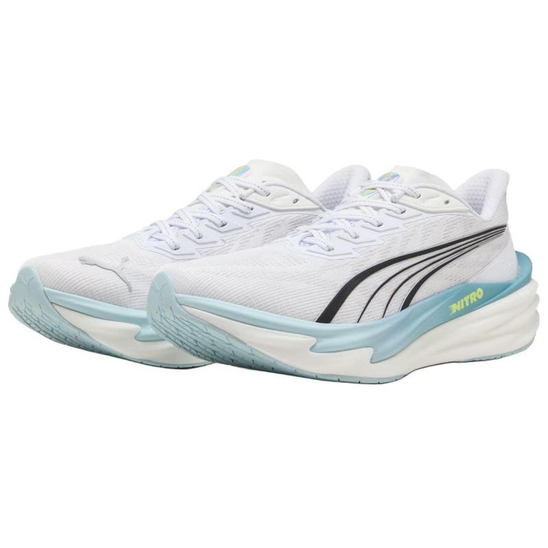 PUMA Deviate Nitro 4 2E Wide Men Running Shoes White 312123-09