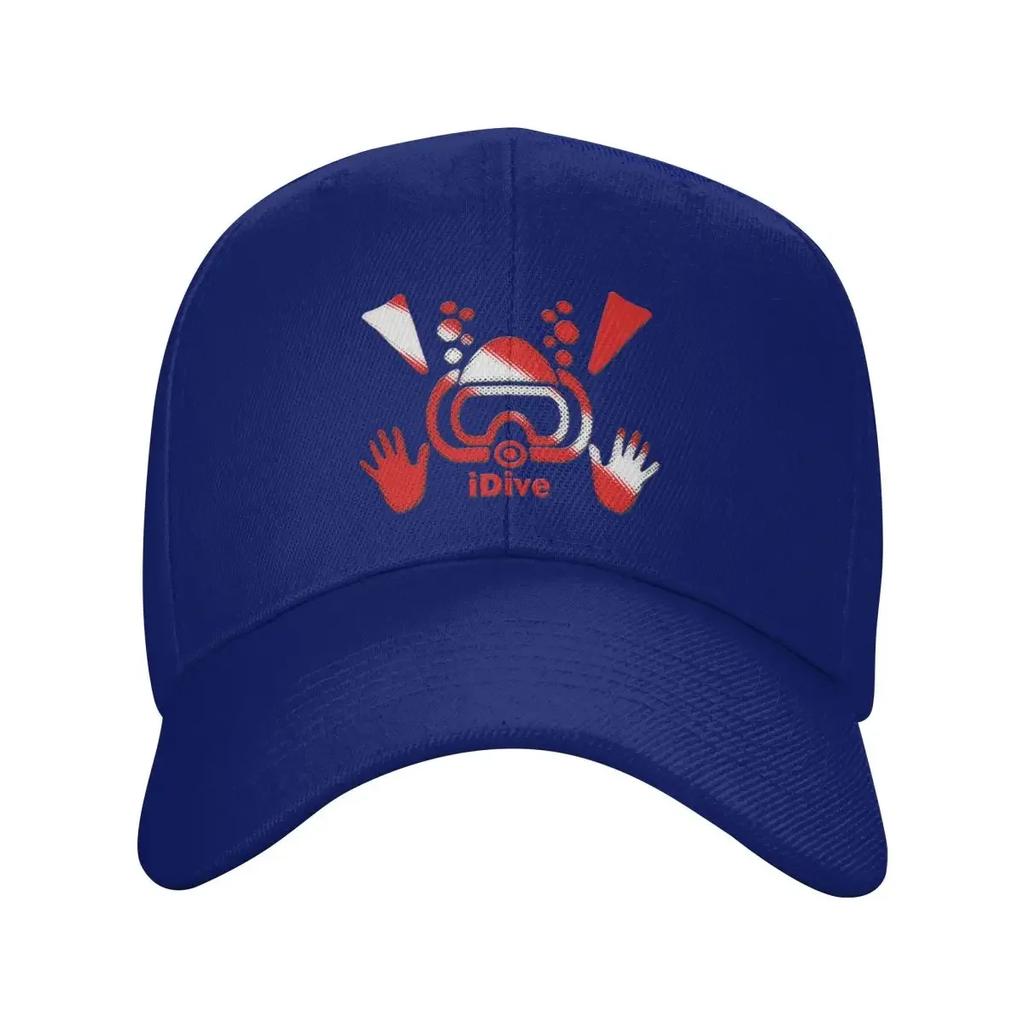 Custom Classic IDive Dive Flag Scuba Diving Baseball Cap Unisex Women Adjustable Unisex Diver Dad Hat Outdoor Sun Hat