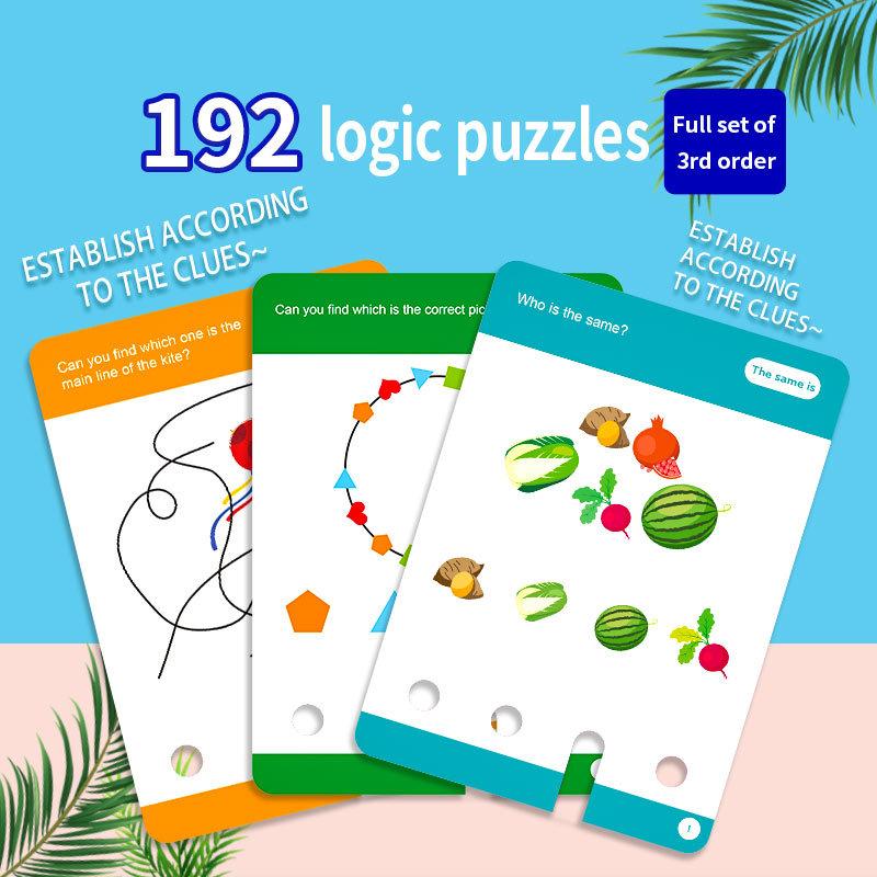 Montessori Logic Key English Version Children's Puzzle Toy English Logic Key Puzzle Game
