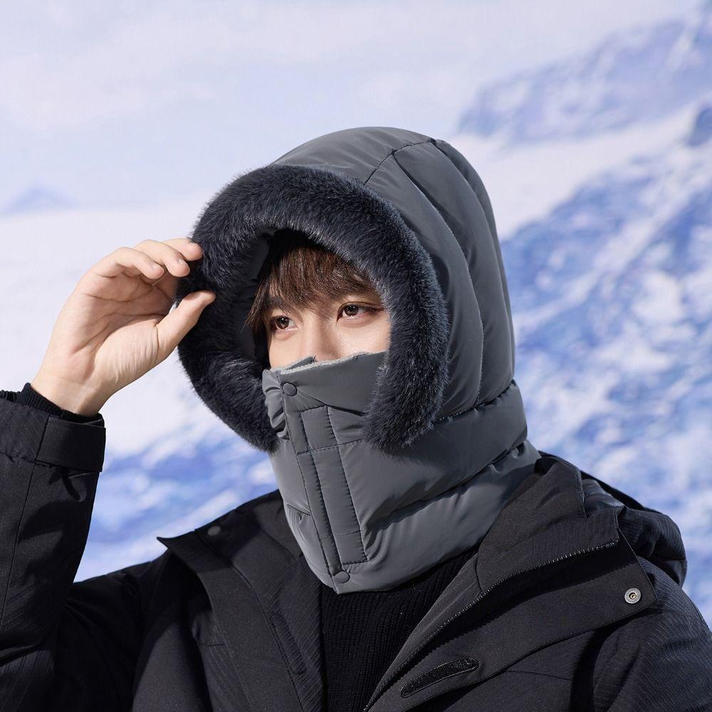 Keep Warm Warm Scarf Face Mask Windproof Lei Feng Hat Fashion 3-in-1 Winter Cycling Hat  Outdoor
