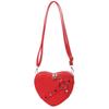 2024 Shoulder Bags Heart Shape Rivet Crossbody Bag Leather Phone Bag for Girl Women