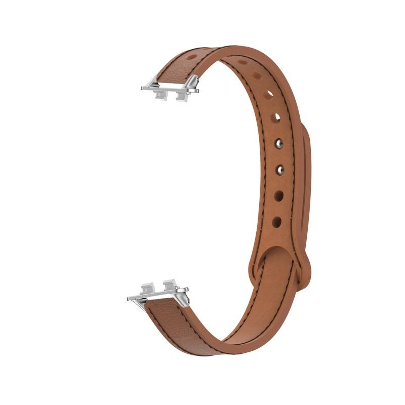 

Ремешок из микрофибры и кожи для Huawei band 8/9/10 Браслет для Huawei band 11/11Pro Аксессуары для замены браслета умных часов huawei band 11/11 pro коричневый