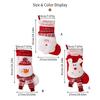 Present Bags Large Santa Head/Snowman/Elk Christmas Stockings for Family Holiday Celebration Indoor Outdoor Decoration