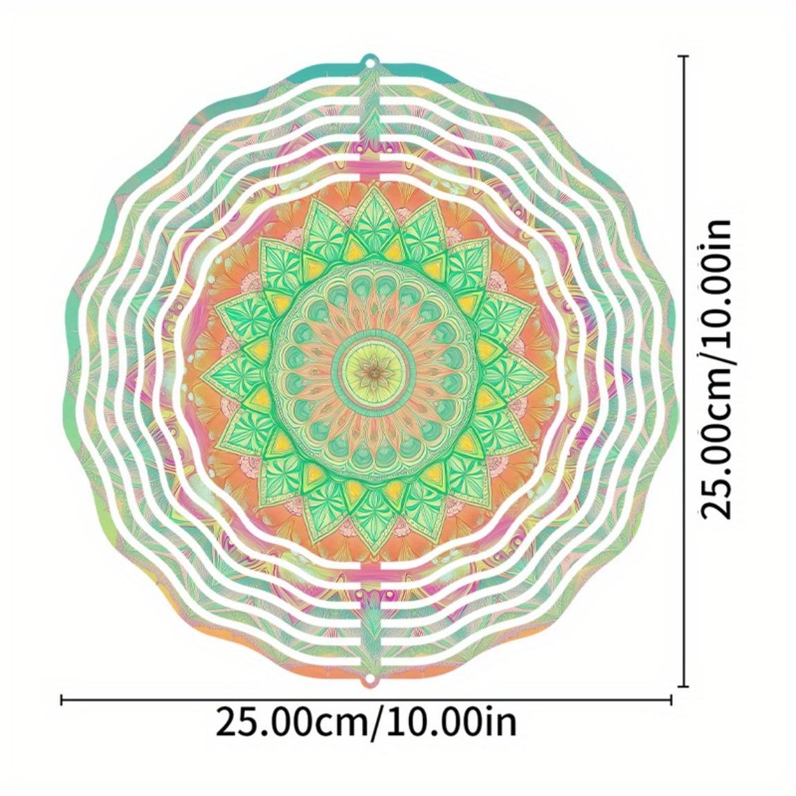 

Металлический кинетический ветряк 10 дюймов, садовый декор, крюк с вращением на 360 градусов, не требует электричества, идеально подходит для балкона, двора, улицы 01A