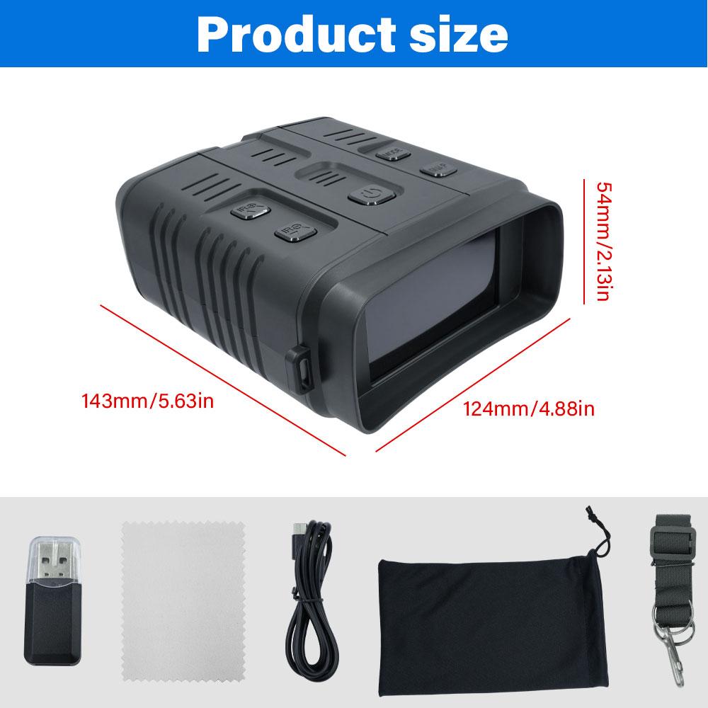 

4K Night Vision Binoculars Device 10x Digital 800m Full Dark 8W Infrared WiFi Telescope Goggles For Hunting Camping Video Record