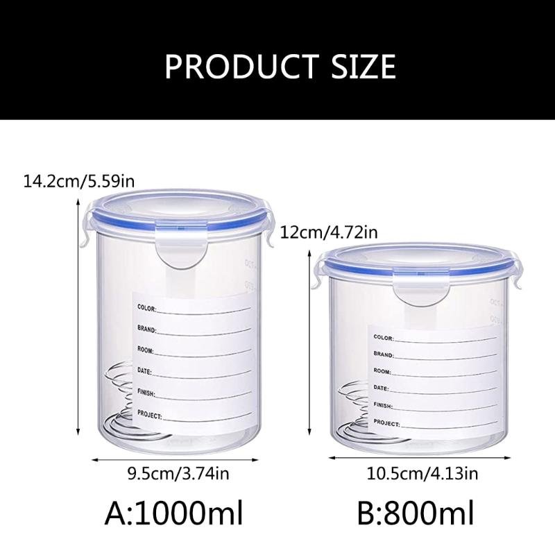 8Pcs Airtight Paint Storage Container Touch up Paint Cups Storage Cups with Lid for Repainting Leftover Paint Enduring