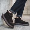 Fashion 2025 Autumn New Retro Thick Soled High Top Casual Shoes for Men Fashion Comfortable Versatile Non Slip Lace Up Platform sneakers