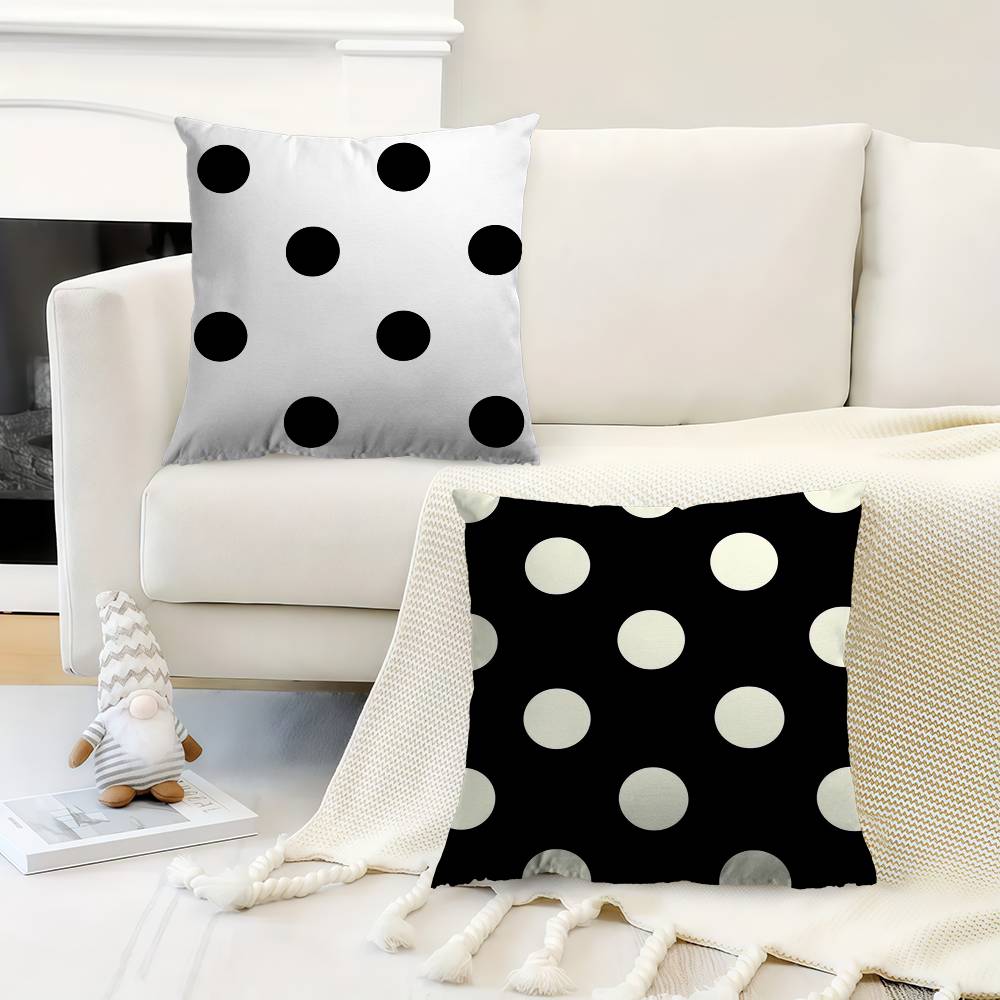 Fashion Polka Dot Pillowcase Toon Gift Cushion Cover Bedroom Home Sofa Chair Seat Decor Pillow Case