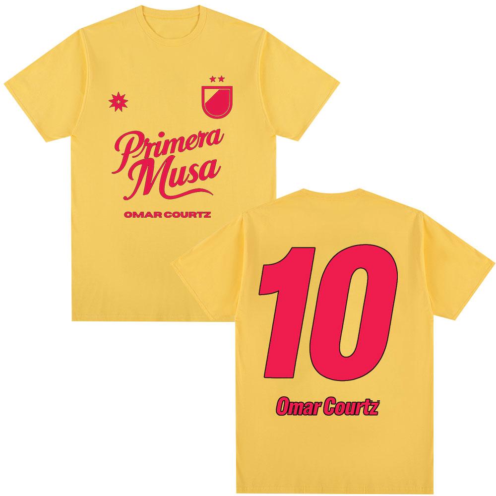 Omar Courtz Primera Musa Same Style Merch Tshirt Unisex Women Clothing Hip Hop Fashion Y2K Tshirt Casual Cotton Short Sleeve Top
