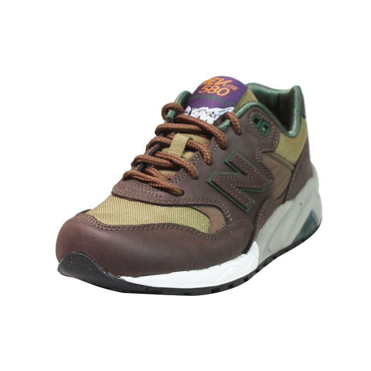 New Balance NB 580 Retro Leather Low Top Running Shoes Unisex Sneakers Brown MRT580LB