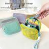Dopamine Grid Draagbare Mesh Make-up & Lippenstift Tas