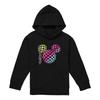 Mickey Mouse Childrens/Kids Checkerboard Gradient Head Heather Pullover Hoodie