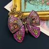 Middle Palace Style Heavy Industry Rhinestone Butterfly Brooch Jewelry For Women Men Fashion Classic Baroque Crystal Insect Pins
