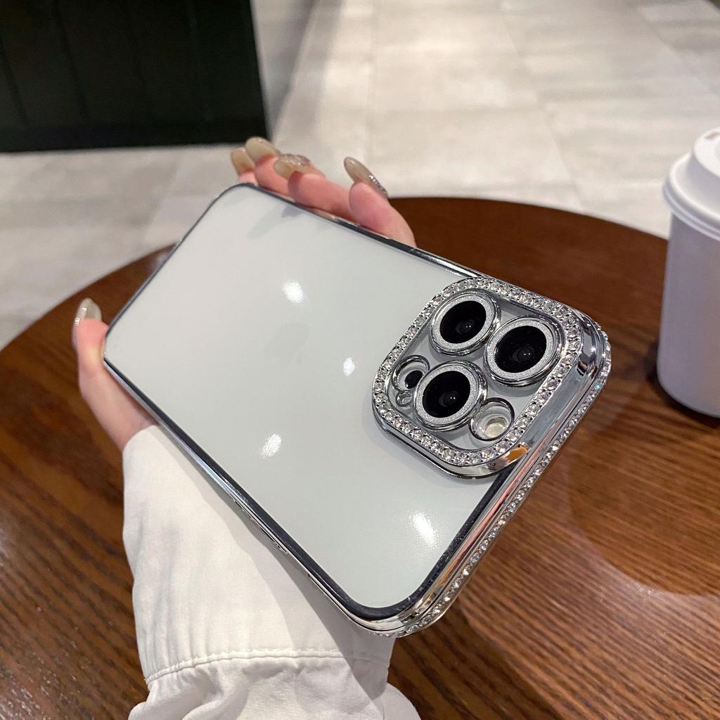 Applicable To Apple 16 Mobile Phone Case Electroplating Edge Drill 14/13 Quicksand Butterfly IPhone 15 Promax Protection Case