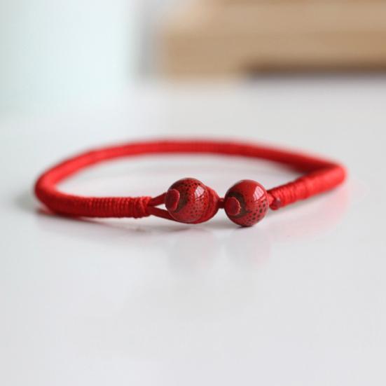 Unisex Ceramics Beads Charm Braided Rope Lucky Bracelet Bangle Jewelry Gift