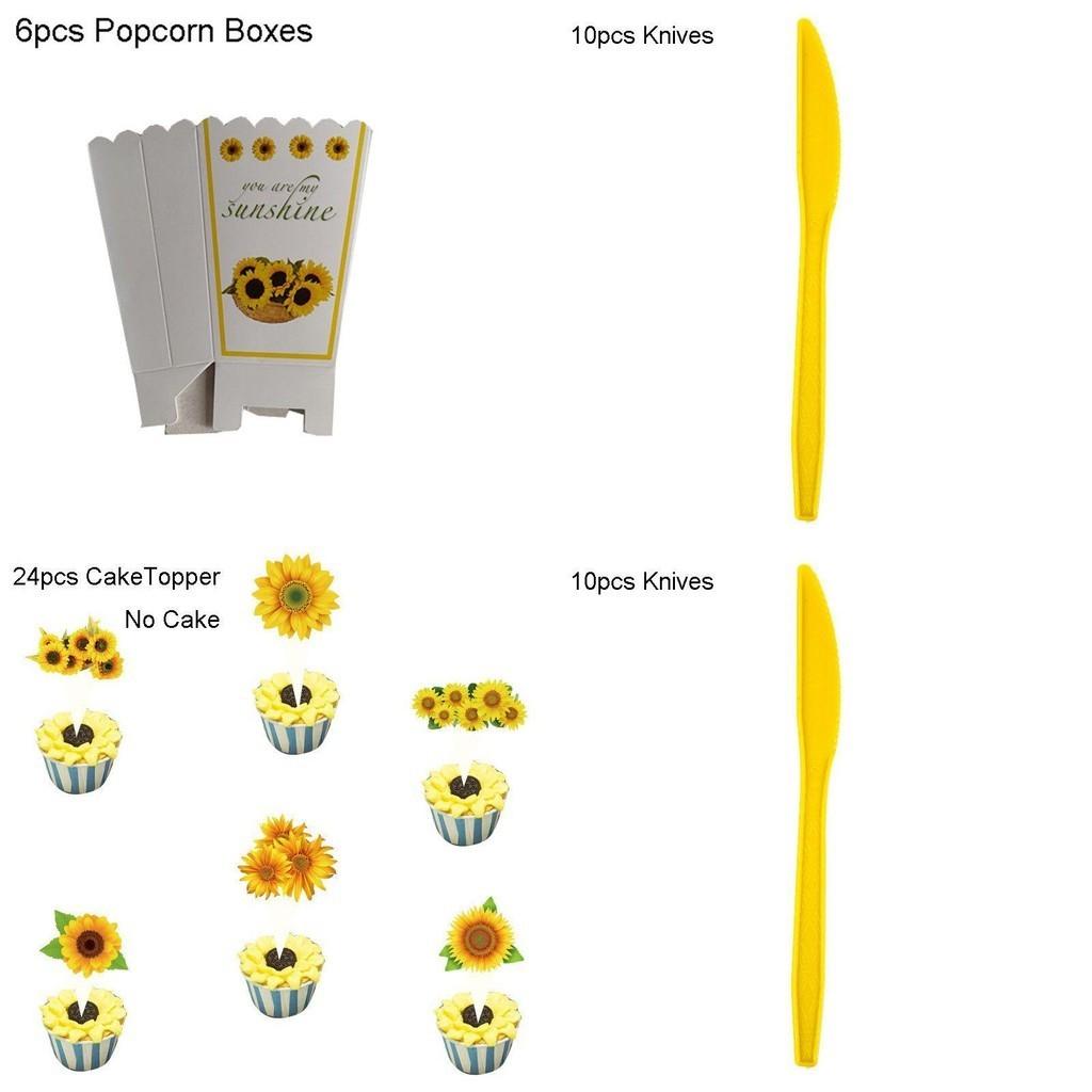 Cheerful Sunflowers Theme Party Decoration Set For Memorable Baby Showers And Kids Birthdays