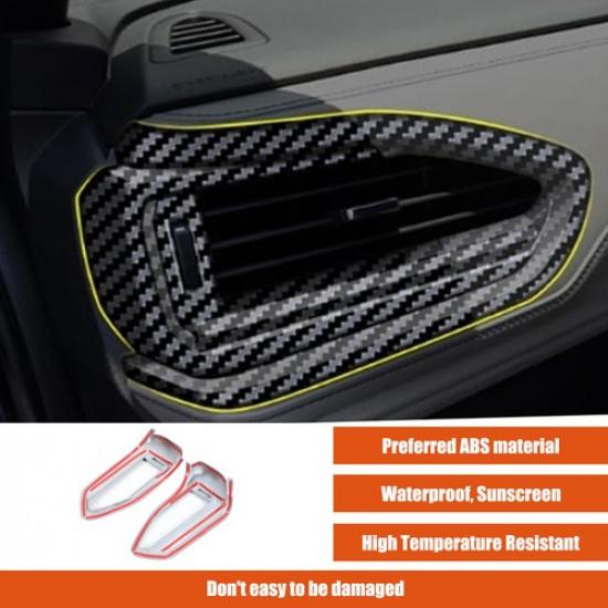 ABS Carbon Fiber Dashboard Side Air Vent Cover Trim For Subaru Forester 2025+
