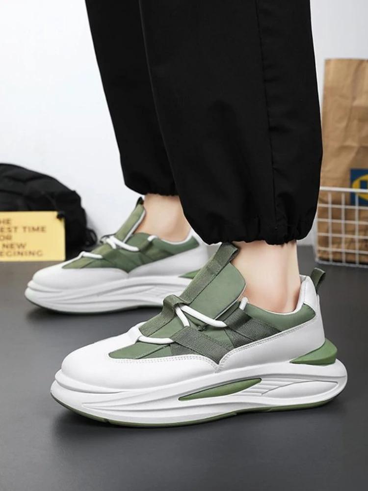 Fashion Thick Platform Breathable Man Casual Sneaker Spring and Autumn Sports Shoes for Men Size 9 Cheap Liquidation Low Price Simple