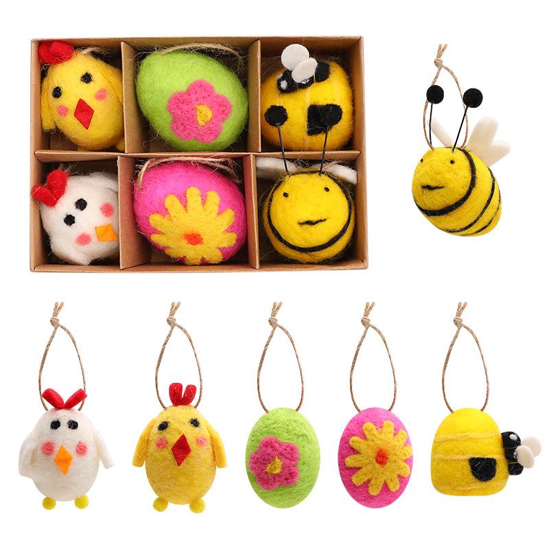 Easter Felt Bunny & Egg Hanging Ornaments