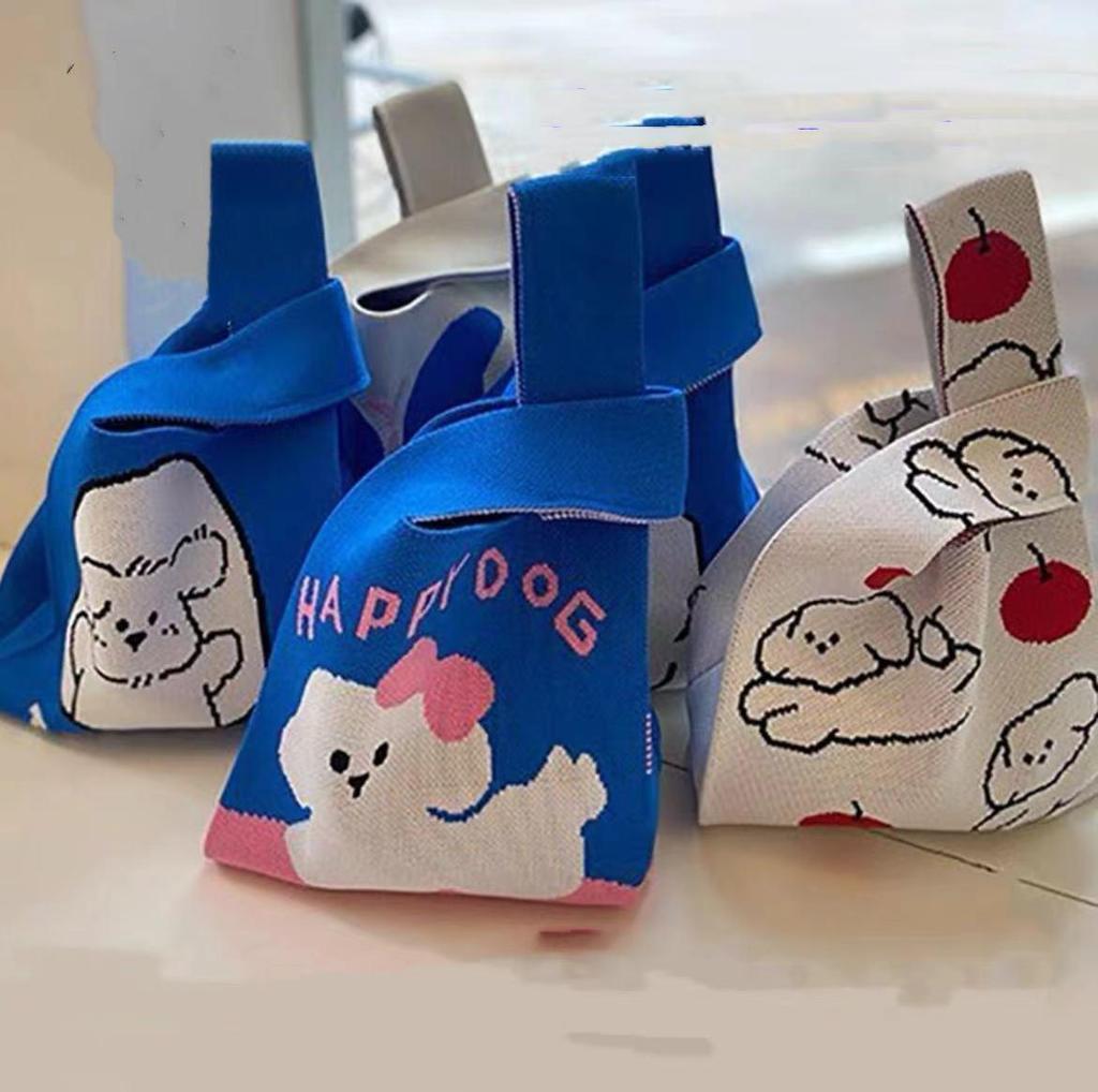 Chic Portable Knitted Handbag - Xiaohongshu Recommended Cute Style