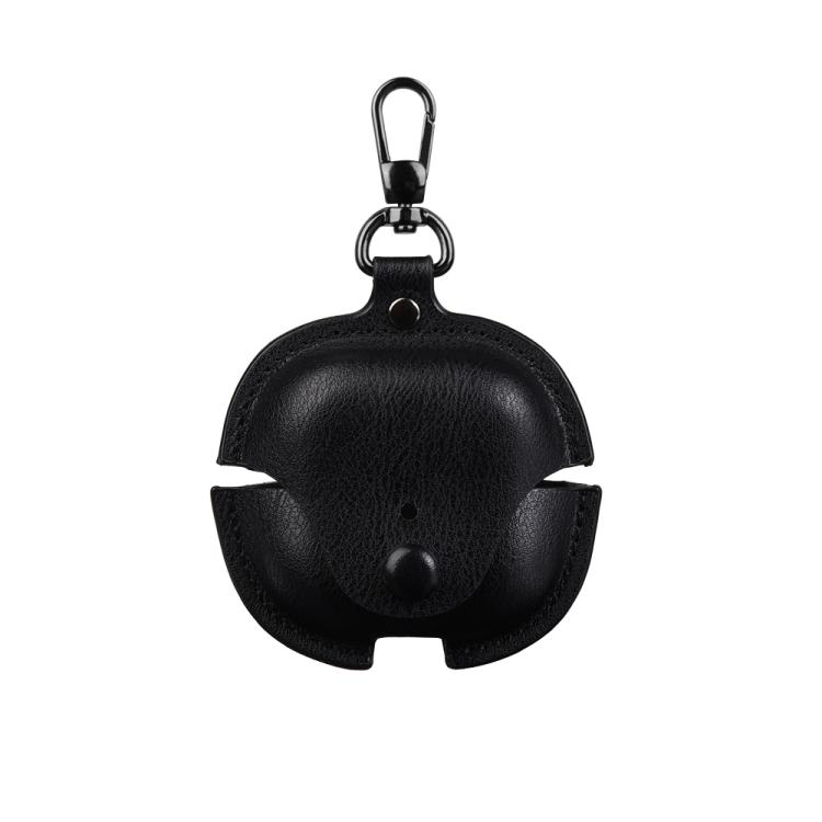 Business‑Style PU Leather Earbuds Case with Hook for Huawei FreeClip 2, Shockproof Protective Cover