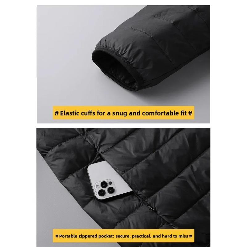 Autumn and Winter New Fashion Stand-up Collar Jacket Men's Lightweight Down Short Fashion Casual Versatile