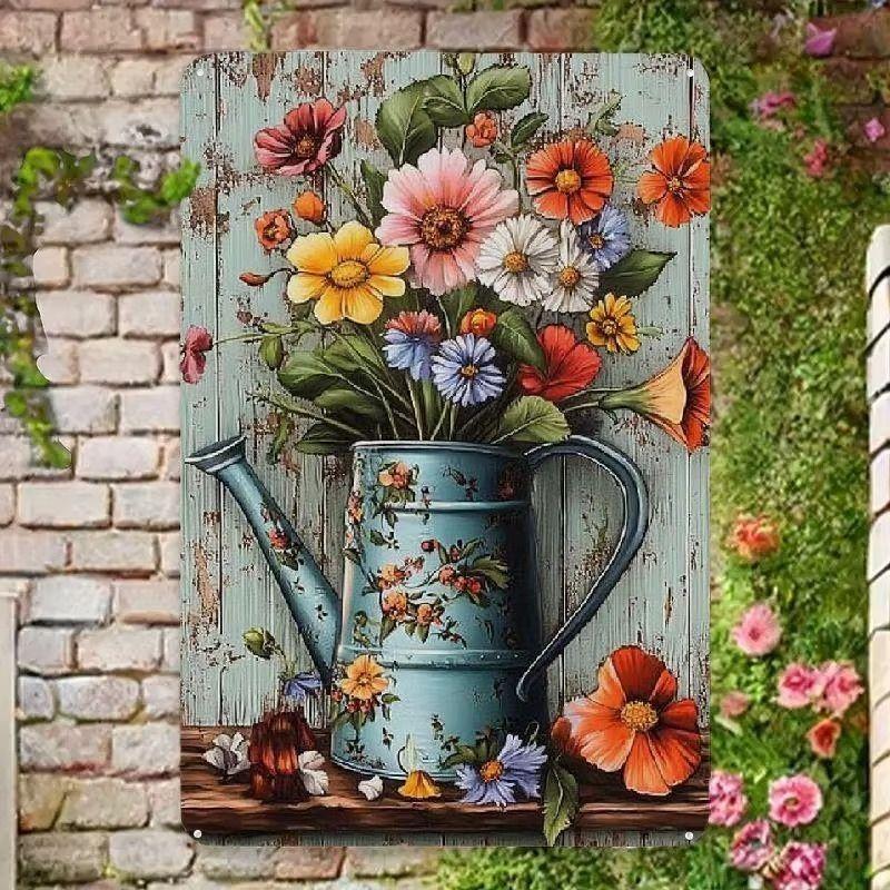 Vintage Metal Decorative Sign Durable Aluminum Plaque for Office Cafe