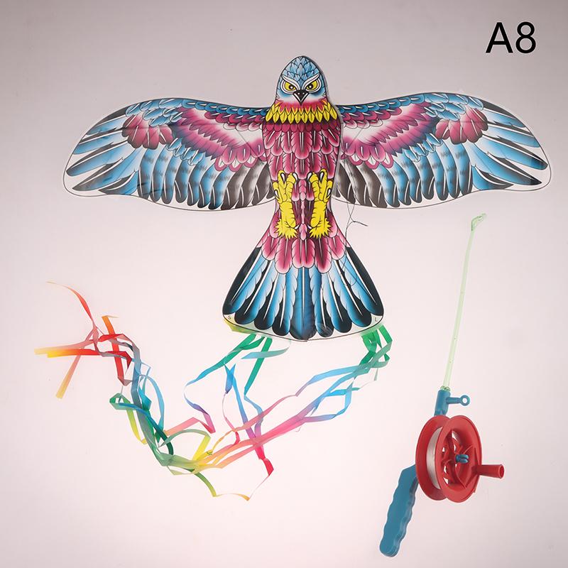 

Children Kite Cartoon Foldable Mini Plastic Toys Kite With Hand Brake Fishing Rod For Kids Outdoor Fun Toy For Family Gathering