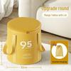 Cartoon Insulated Folding Foot Bath Bucket with Lid - Portable, Thickened Design for Deep Soak