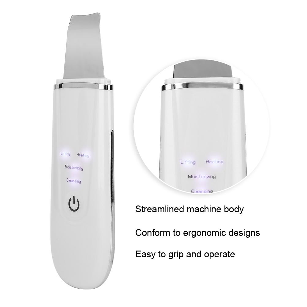 Ultrasonic Skin Scrubber Blackhead Pimple Removal Face Pore Vibration Cleanser Instrument