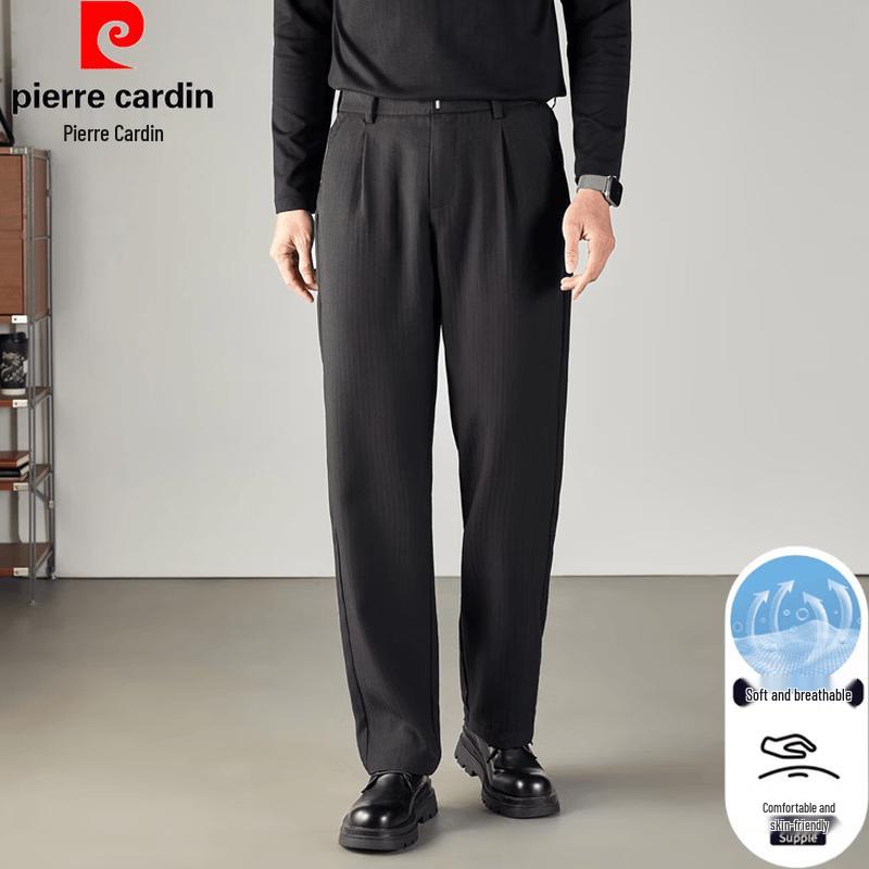 Pierre Cardin Men's Summer Linen Blend Straight Fit Casual Pants