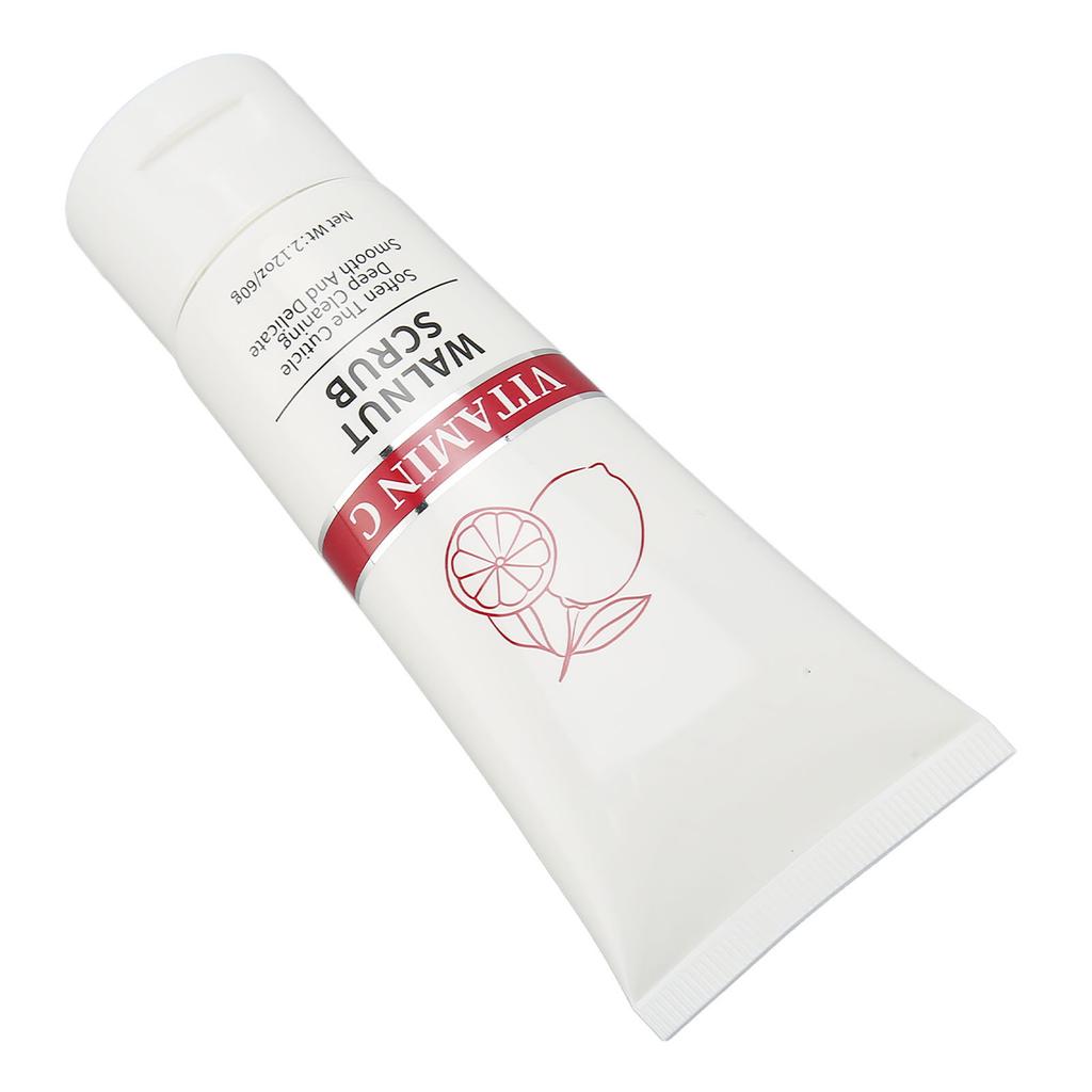 Body Scrub Cream Vitamin C Nourishing Pore Cleansing Safe Mild Walnut Extract Skin Exfoliating Body Scrub 2.1oz