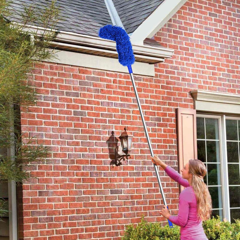 Gutter Cleaning Tools from The Ground - Gutter Cleaning Pole Roofing Tool Rain Gutter Guard Cleaner Tool, Easy Remove Leaves