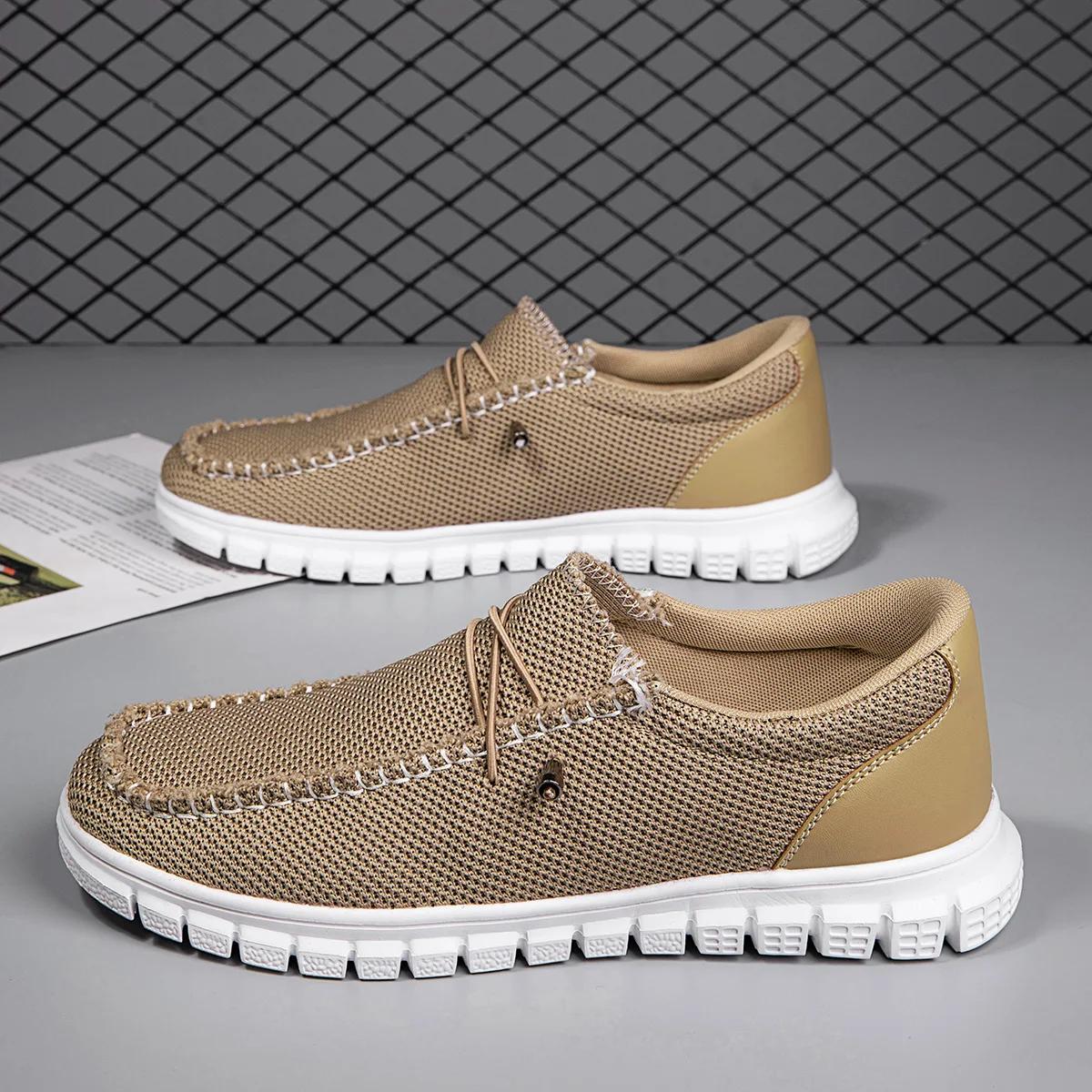 

Fujeak Нескользящие удобные туфли на плоской подошве, легкие модные мокасины, повседневные мужские кроссовки больших размеров, кроссовки для бега на открытом воздухе для мужчин 39 хаки