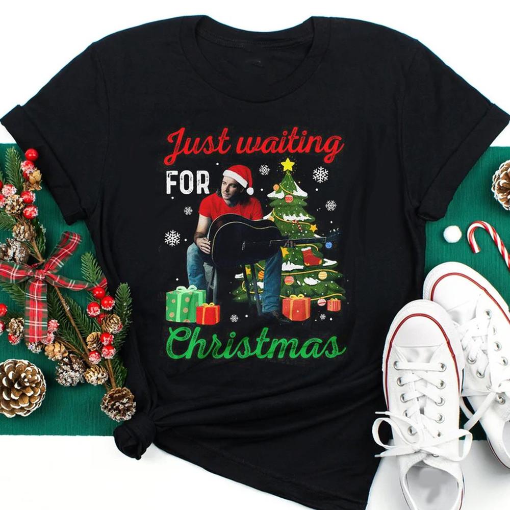 Morgan Wallen 2024 Just Waiting For Christmas Black S-234XL unisex Shirt Unisex T-Shirt XXL