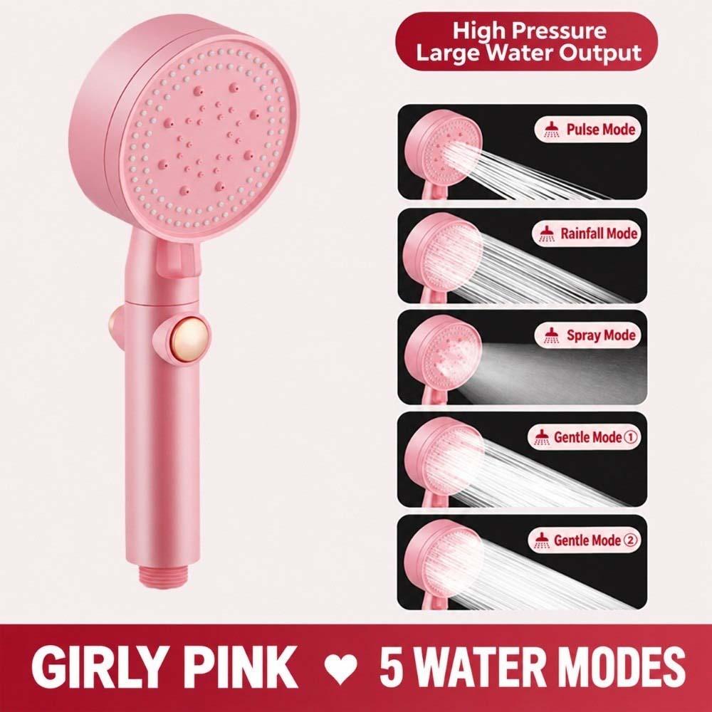 Easy Installation Shower Booster Spray Head Pressurized Shower Head  Pet Cleaning