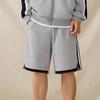 Li-Ning Striped Color Block Shorts 'Grey Black' Men's AKST639-4