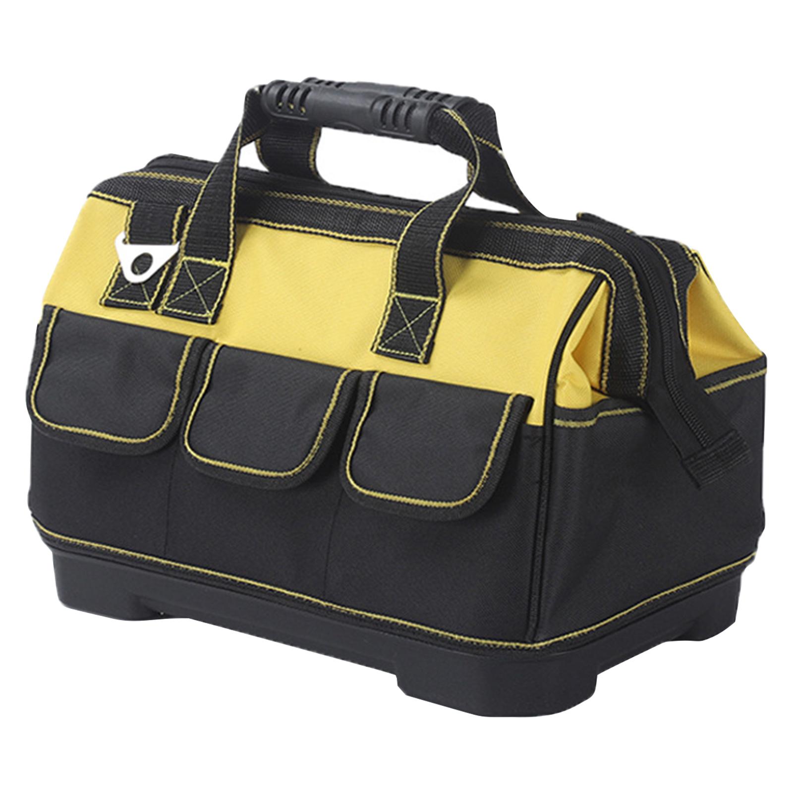 

Multifunctional Tool Bag Large Capacity 600D Oxford Electrician Storage Bag Wear-Resistant for Electrician Carpenter Mechanic 14in жёлтый