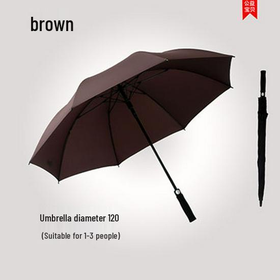 Large Automatic Dual-Use Umbrellas: Sun & Rain Protection with Long Handle and Black Glue for Sun Blocking