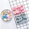 Reusable Food Grade Silicone Baking Molds 9 Farm Animal Vegetable Designs Mould For Cakes Candies Crafts