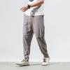 Chinese-style Linen Pants for Men, Thin, Loose and Casual Pants, Harun Pants, Nine-inch Pants, Cotton and Linen Lantern Pants for Men