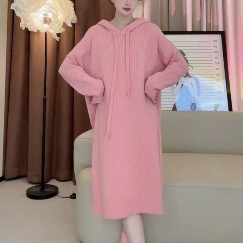DAFIFY Women's Fashion Casual Fall Winter Solid Color Print Long Sleeve High Neck Sweaters