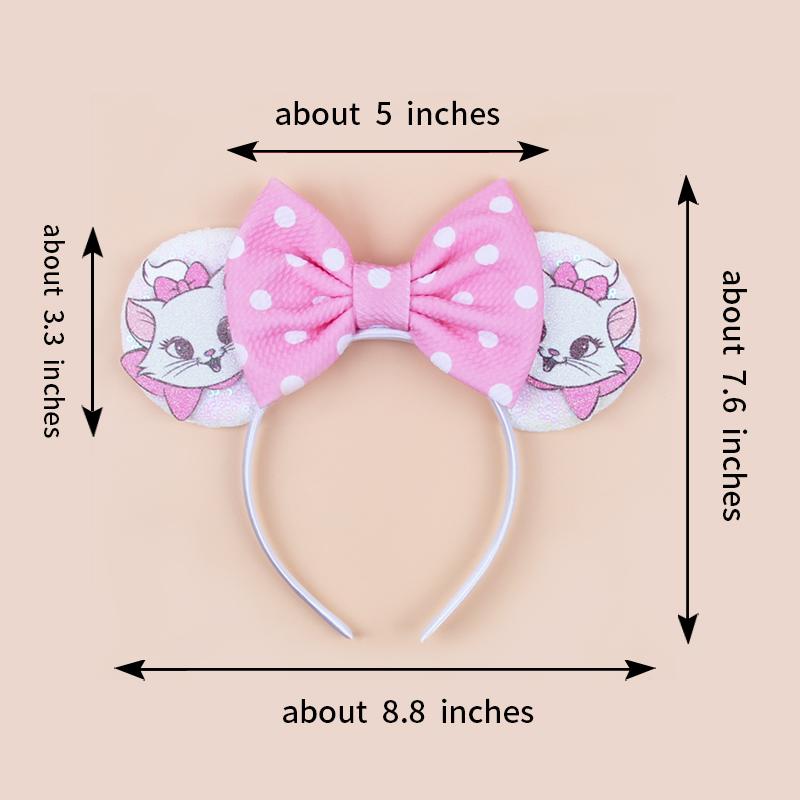 Nieuwste Mickey Mouse Oren Hoofdband Kid Adult Festival Party Pailletten Strik Haarband Vrouwen Baby Girl Party Haar Accessoires