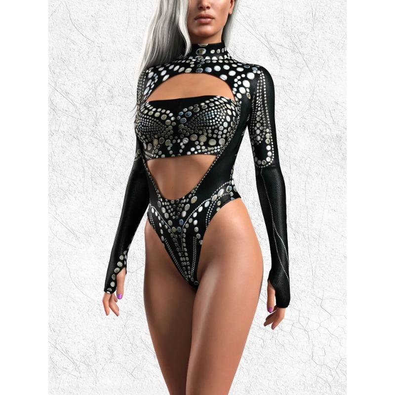 

3D цифровая печать купальник для взрослых женщин Хэллоуин мероприятия бикини плавание карнавал тематическая вечеринка косплей купальник боди S