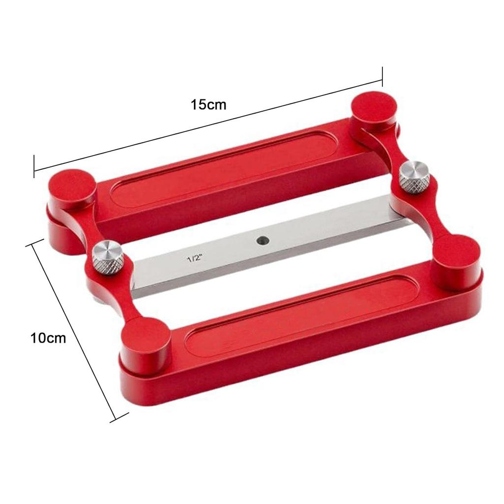 Center Gauge, Woodworking Center Scribe Offset scribing Centering Tool, can be Replaced with Different Specification Marking Rod (inch+metrication)