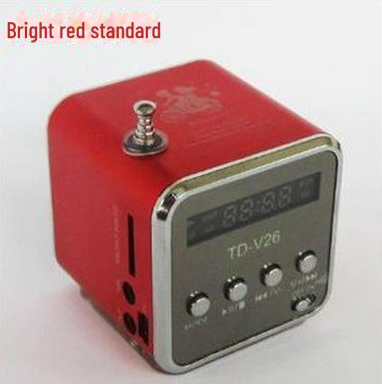 

Мини-динамик Bluetooth TD-V26 с экраном для ноутбука и MP3-плеера красный