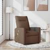 VidaXL Reclining Massage Chair Brown Fabric, Massage Chair, Armchair, Sofa Armchair, Office Chair of 4104835